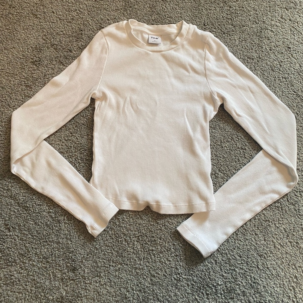 TNA Ribbed Cropped Shirt